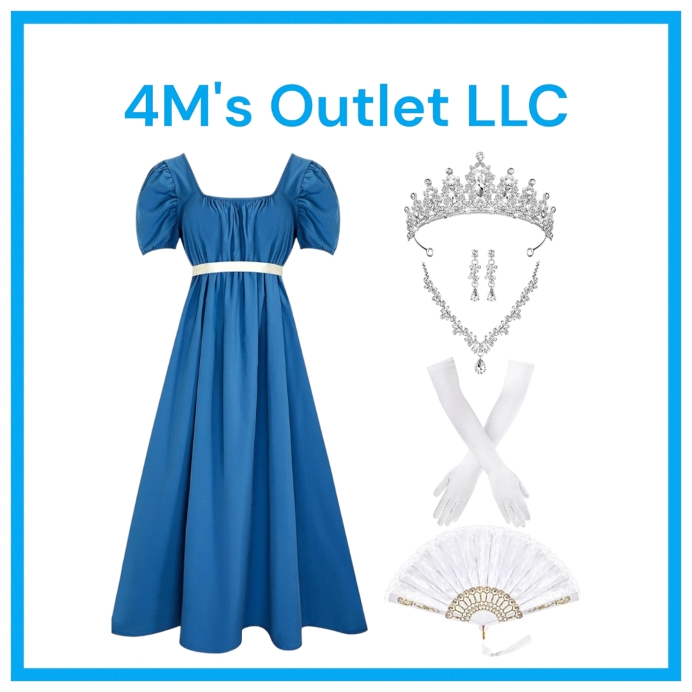 Regency Dresses with Jewelry Set - Size: LARGE
